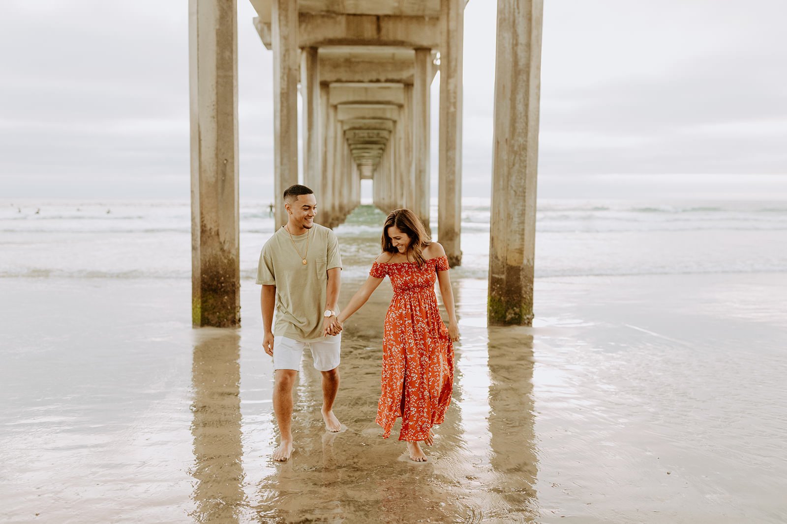 Britney + Markell La Jolla Beach Pier Couples Session  - San Diego Wedding Photographer-33.jpg