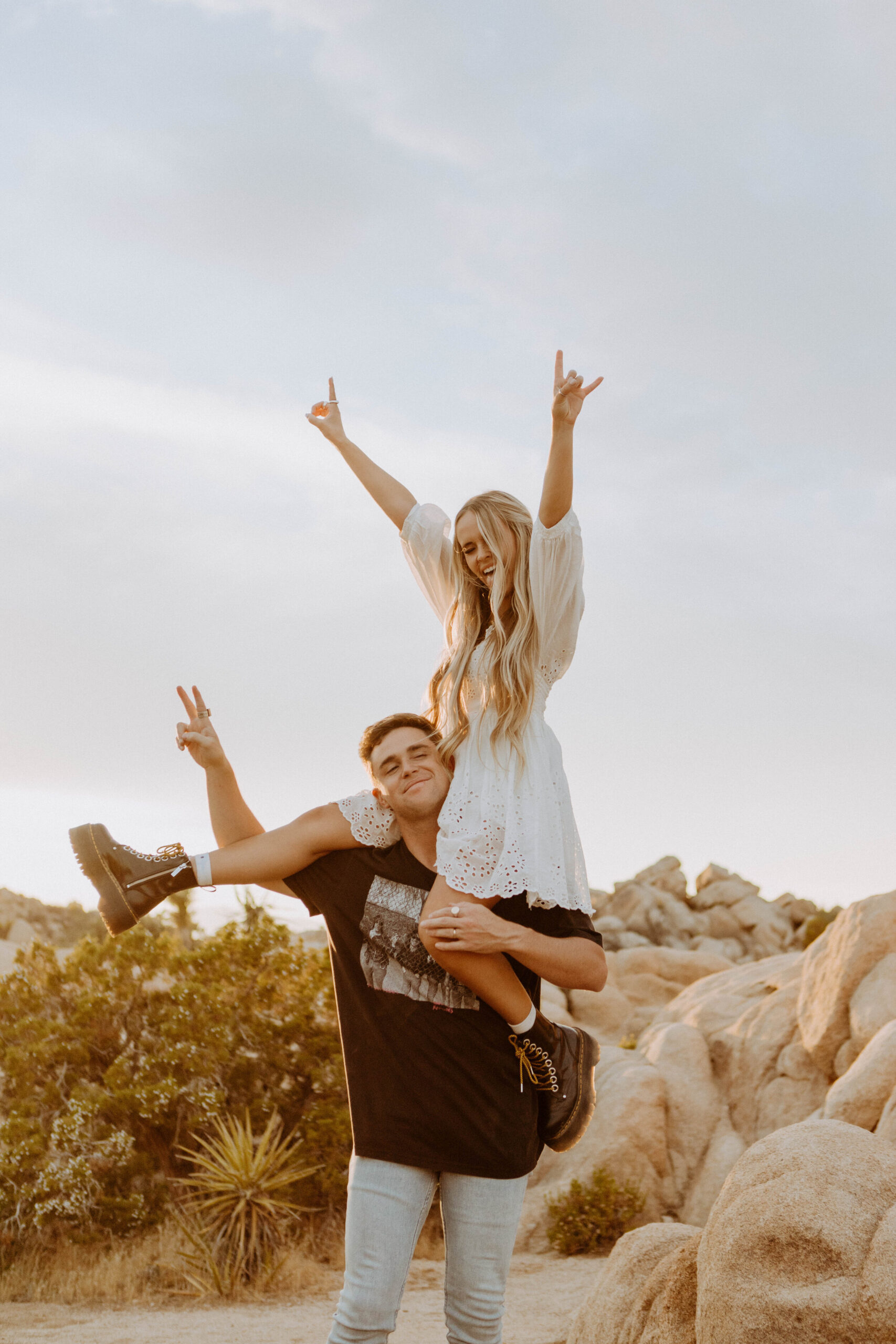 Sun-Soaked Joshua Tree Couples Session