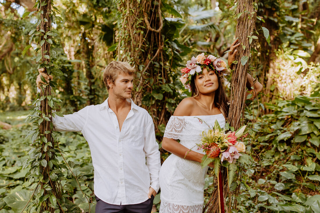 Kimmy + Zane | Maui Honolua Bay jungle tropical Hawaii Elopement-12.jpg