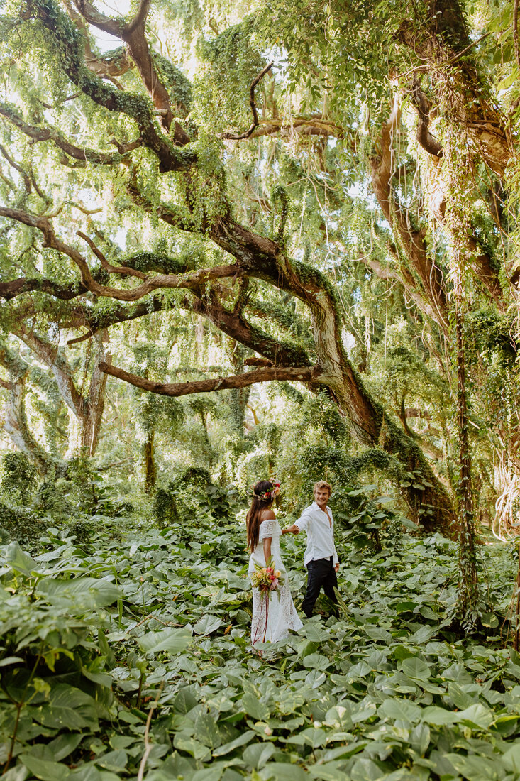 Kimmy + Zane | Maui Honolua Bay jungle tropical Hawaii Elopement-2.jpg