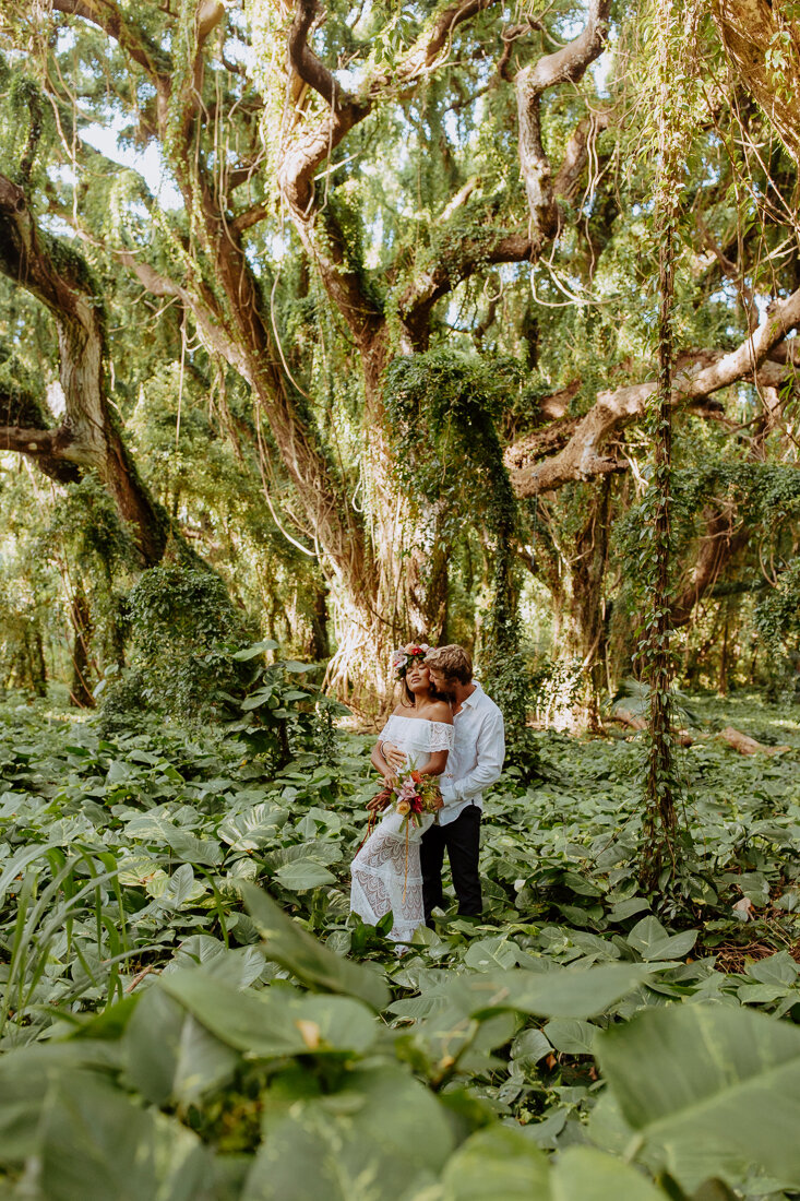 Kimmy + Zane | Maui Honolua Bay jungle tropical Hawaii Elopement-3.jpg