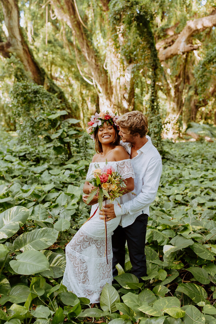 Kimmy + Zane | Maui Honolua Bay jungle tropical Hawaii Elopement-4.jpg