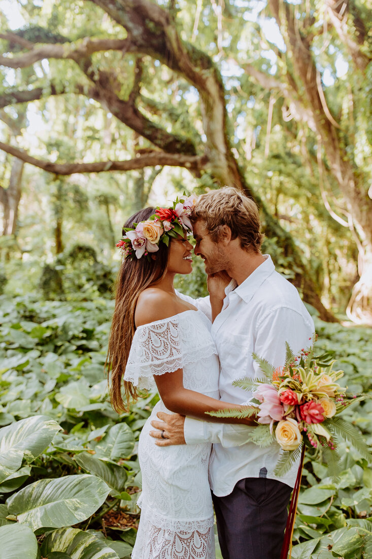 Kimmy + Zane | Maui Honolua Bay jungle tropical Hawaii Elopement-5.jpg