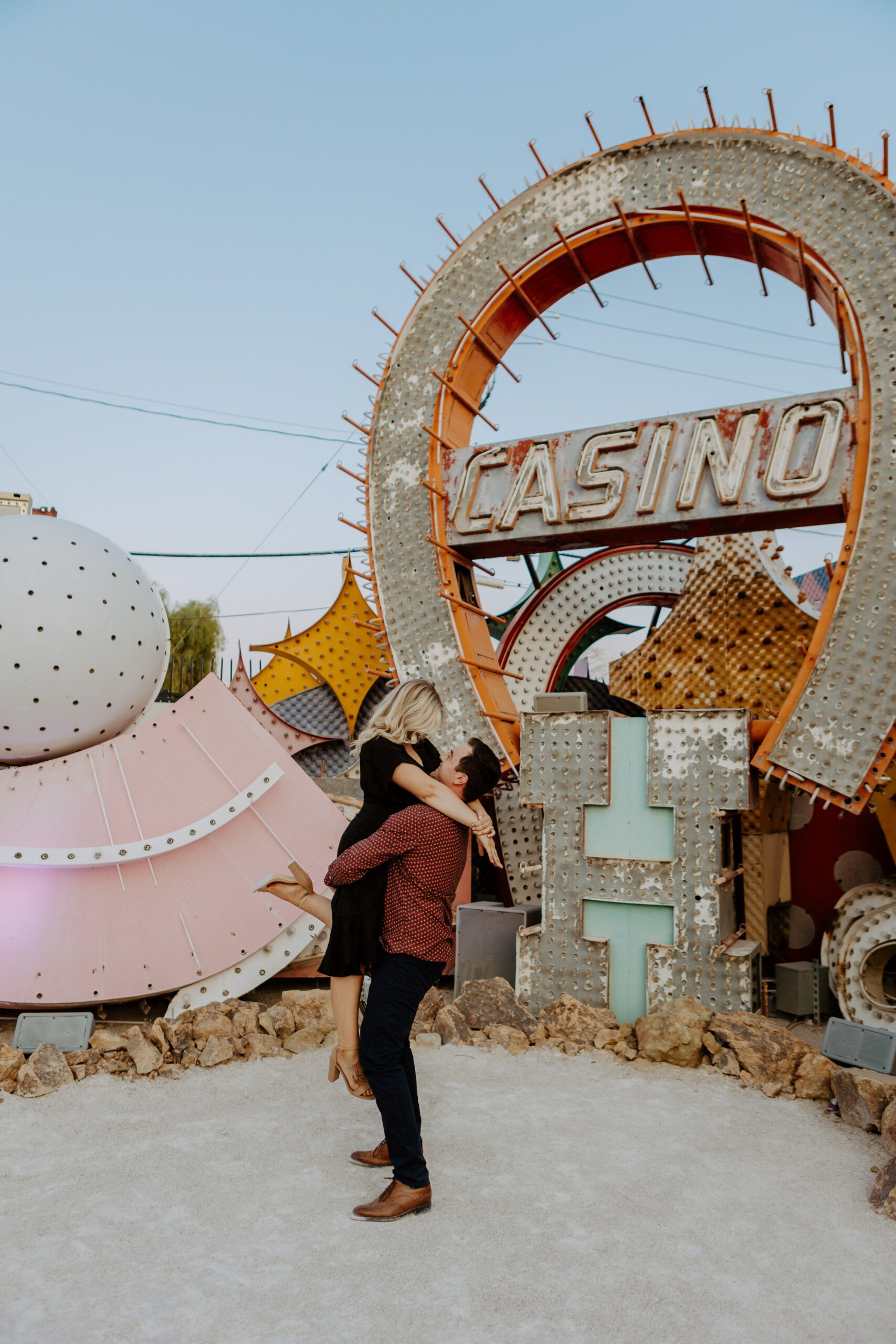 Danielle + Andy's Neon Museum Engagement Session - Las Vegas Photographer-10.jpg