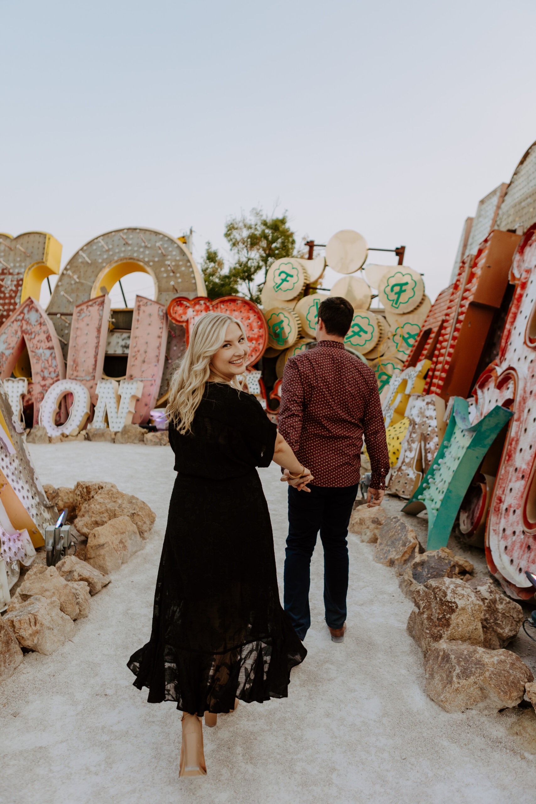 Danielle + Andy's Neon Museum Engagement Session - Las Vegas Photographer-14.jpg