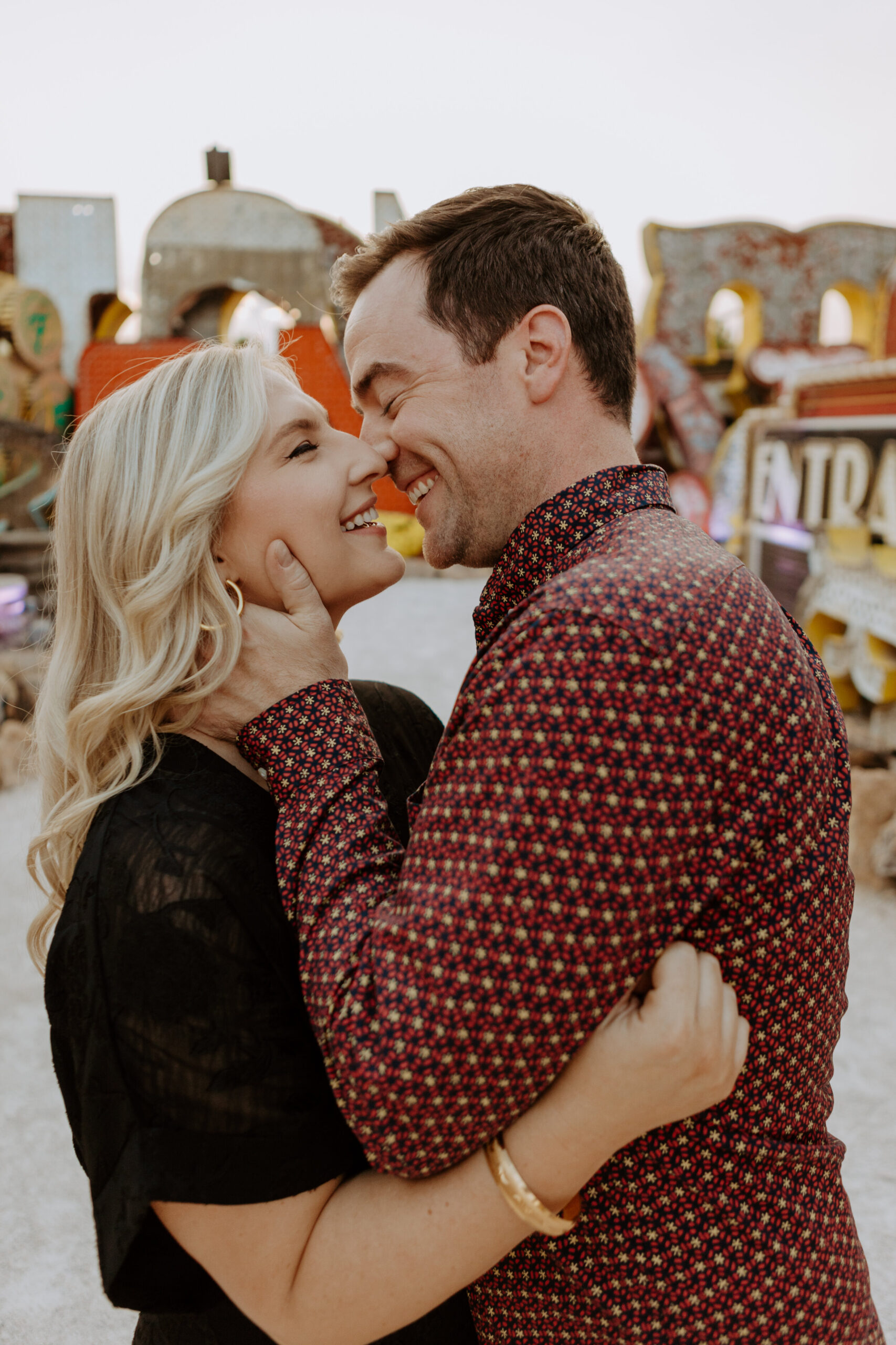 Danielle + Andy's Neon Museum Engagement Session - Las Vegas Photographer-15.jpg