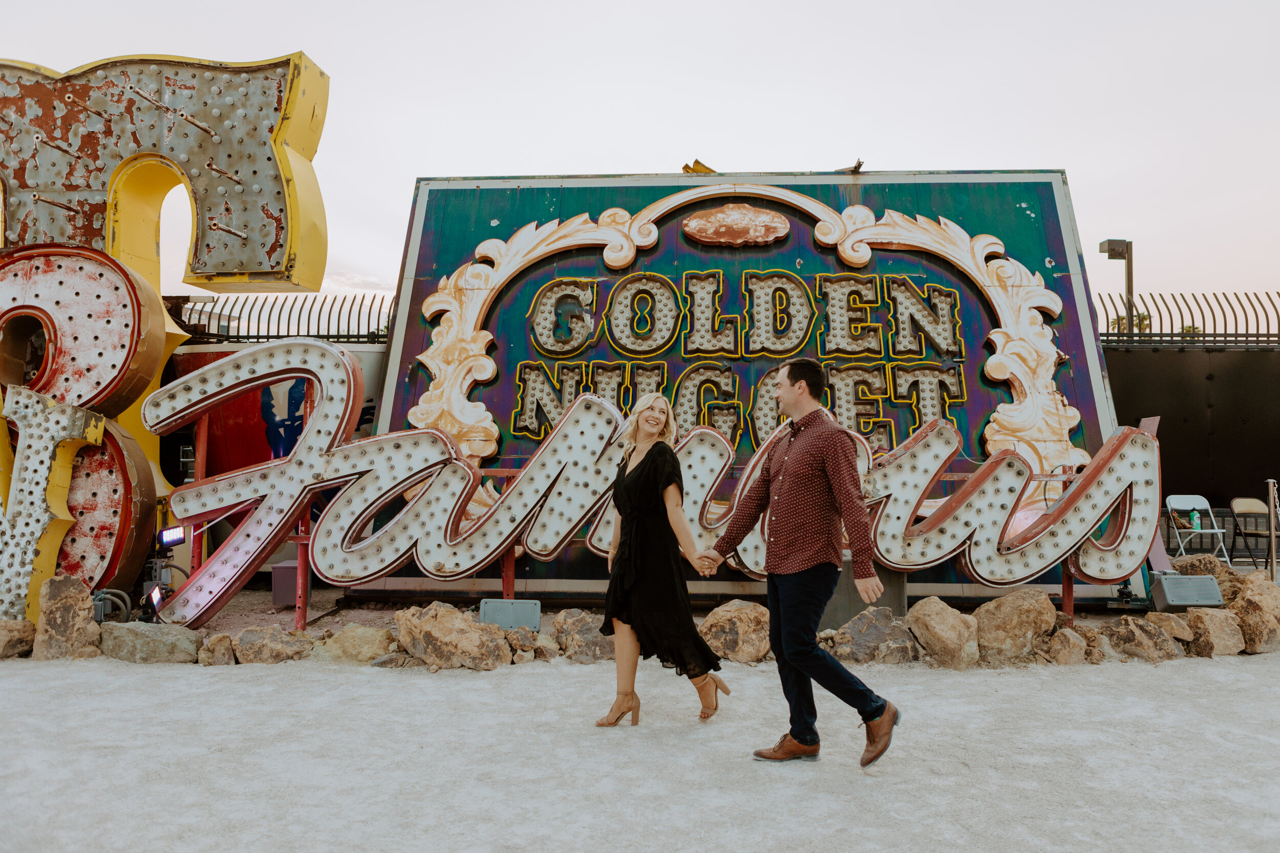 Danielle + Andy's Neon Museum Engagement Session - Las Vegas Photographer-18.jpg