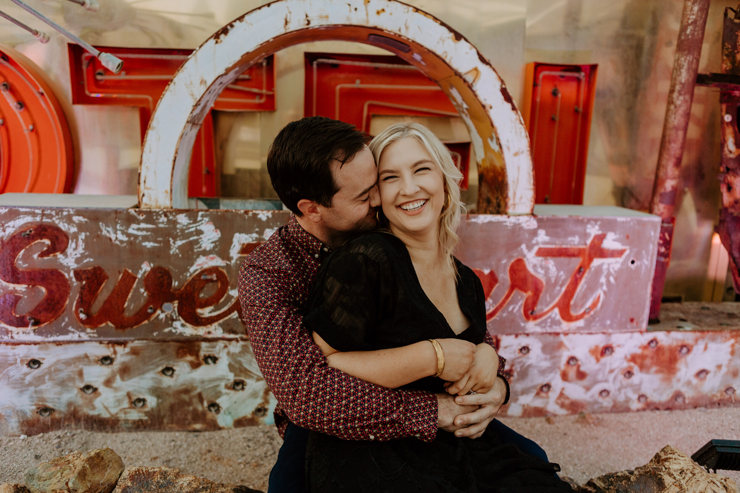 Danielle + Andy's Neon Museum Engagement Session - Las Vegas Photographer-33.jpg