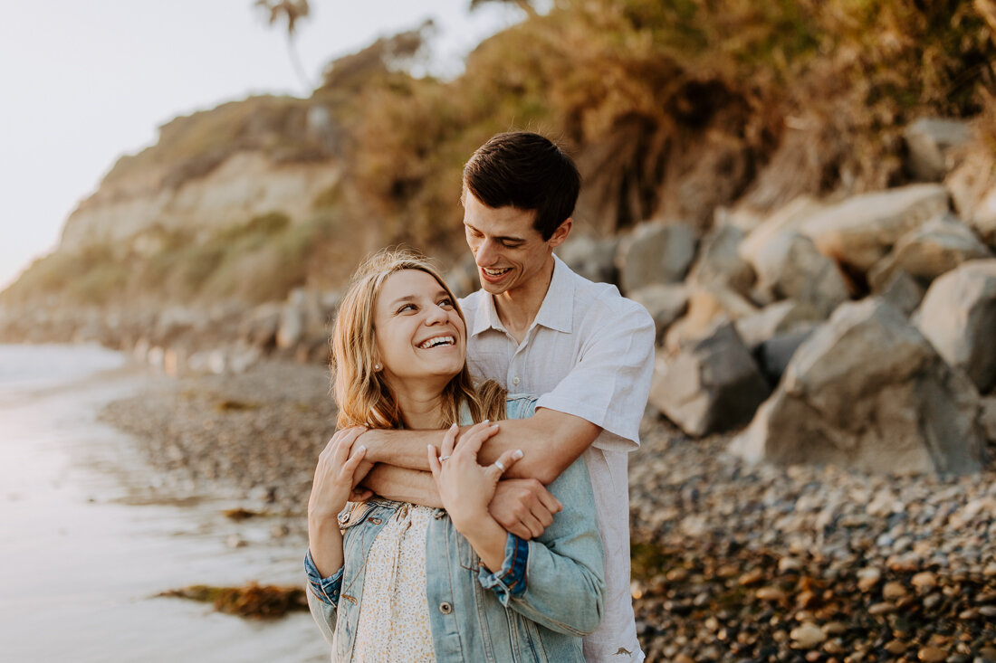 Mikayla + Austin Engagement swamis beach sunset san diego-39.jpg