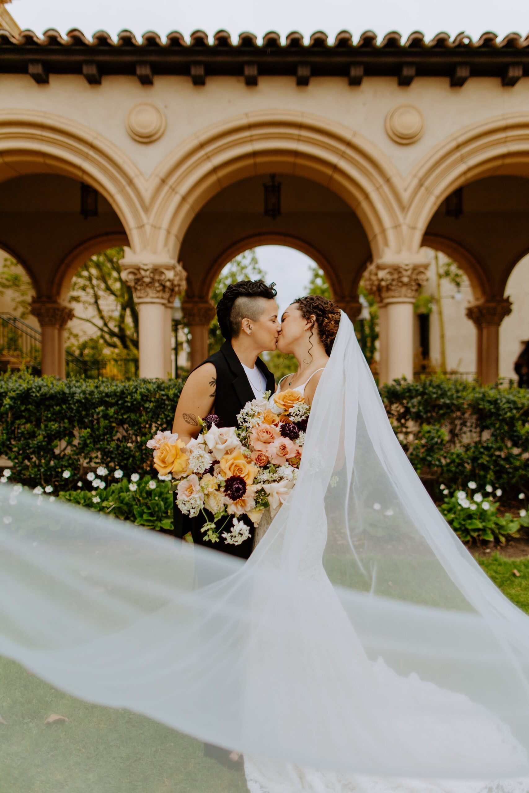 Paula + Steph Elopement Smoke Bombs Balboa Park Chalk Rooftop Photo Shoot-11.jpg